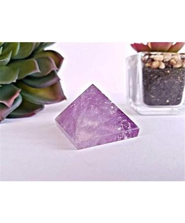 Small Piece Natural Amethyst Quartz Crystal Pyramid Reiki gem Stone Purple Amethyst Crystal Pyramid wolesale Natural Luster - Buy Online on SooperMarket.com