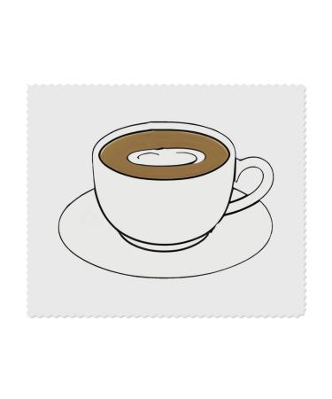 2 x "Coffee Cup" microfiber lens/glasses cleaning cloths (LC00025213)