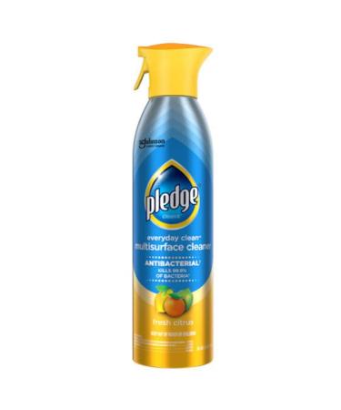 Pledge Antibacterial Multisurface Cleaner Spray, Fresh Citrus - Household Antibacterial Spray, 9.7 oz, Packaging May Vary 9.7 Ounce (Pack of 1)