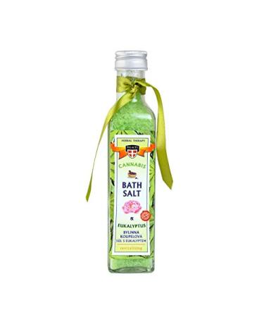 Palacio bath salt with hemp oil & eucalyptus - without mineral oil parabens silicones - 260 g in a glass bottle!