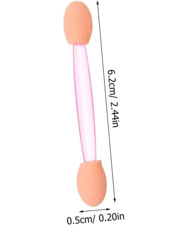 MUSISALY 100pcs Eye Shadow Stick Double Ended Makeup Brush Sponges Makeup Comestic Mini Para Emulsion Pink 6.20X0.50X0.50CM Pink - Buy Online on SooperMarket.com