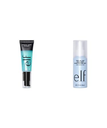 e.l.f. Cosmetics Power Grip Primer & Stay All Night Blue Light Micro-Setting Mist (2.7 Fl Oz) makeup primer + Micro-Setting Mist