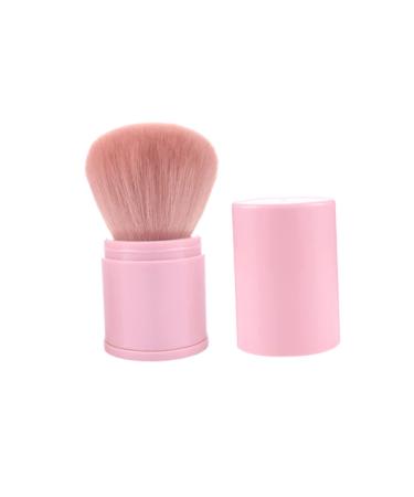Healeved Cosmetic Supplies Makeup Brush Highlighter Makeup Blending Brush Black Puff Powder Blending Brush Loose Face Powder Applicators Powder Puff Travel Telescopic Makeup Foundation Pink 8.3x3.3cm Pink