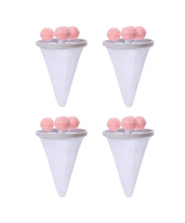 Pack Of 4 Washing Machine Hair Filter Washing Machine Hair Remover Hair Filter Net Bag Hair Remover For Washing Machine Washing Machine Hair Filter Reusable Hair Remover Filter Bag Floating Lint Bag Pink