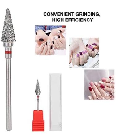 Nail Drill Bits Tungsten Steel Manicure Pedicure Grinding Head - Red - Buy Online on SooperMarket.com