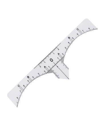 Hemoton 10pcs Set Makeup Ruler Makeup Gadgets Eyebrow Stencil Guide Scale Ruler Eyebrow Ruler Make up