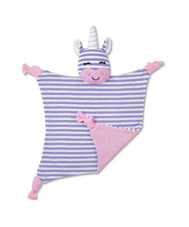 Apple Park Organic Farm Buddies - Cupcake The Unicorn Blankie  Blanket Baby Toy for Newborns  Infants  Toddlers - Hypoallergenic  100% Organic Cotton