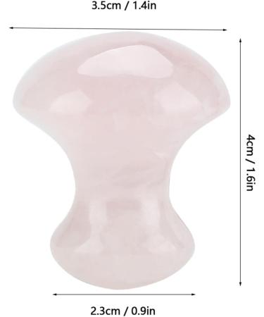 Buy BORDSTRACT Rose Quartz Massage Stone - Natural Mushroom-Shaped Face Tool for Wrinkle Removal & Facial Lift - Ideal for Home Massage - International Shipping Available - Buy Online on SooperMarket.com