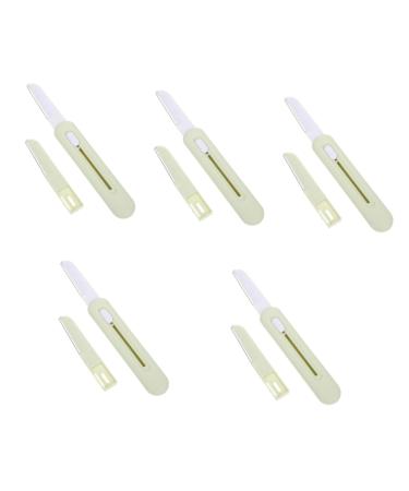 Balacoo 5 Sets Eyebrow Trimmer Eyebrow Scraper Portable Abs Miss