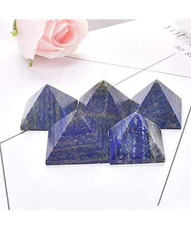 CIMWJOPS Natural Crystal Pyramid Lapis Lazuli Quartz Ornaments Natural Carved Tower Point - Buy Online on SooperMarket.com