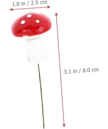 Alipis 60 Pcs Mushroom Cake Toppers Lovely Tiny Mushrooms Birthday Cake Decorations Woodland Theme Cupcake Toppers Cute Mushroom Cupcake Topper Balloon Pump Paper Cup Foam Statue Red - Buy Online on SooperMarket.com