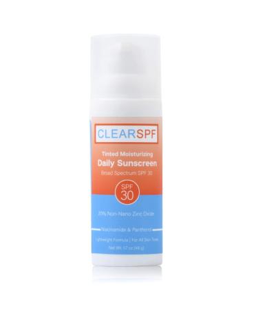 ClearSPF Daily Tinted Moisturizing Sunscreen - Broad Spectrum SPF 30 Lightweight & Hydrating - Exp 03/2025 - International Shipping Available - Buy Online on SooperMarket.com