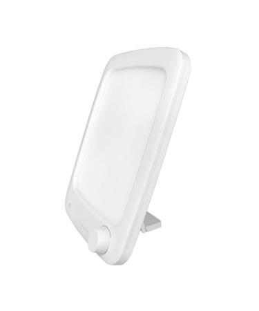 10000 Lux LED Light Therapy Lamp Simulation of Daylight UV-Free 2 Colour Temperature 6 Timer White Easy to Carry