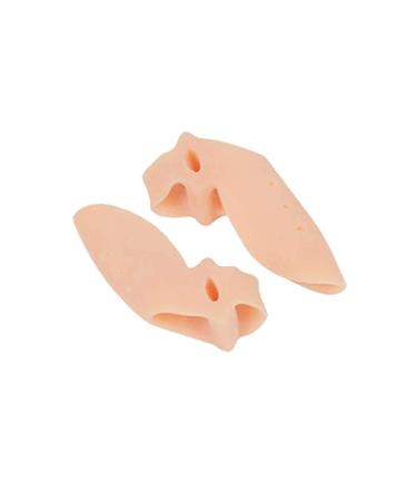 Gel Toe Separators For Overlapping Toe Bunion Corrector Pads For Bunion Relief Splint Toe Separators With 2 Loops Big Toe Space Suitable For Bunion And Callous Removers for Hands (B One Size) One Size B