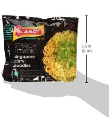 Amoy Singapore Curry Noodles 2 x 150g - Easy Straight to Wok Preparation - Buy Online on SooperMarket.com