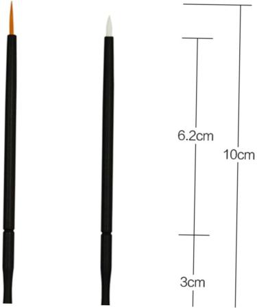 WOONEKY 100pcs Eyeliner Eye Makeup Makeupset Eye Makeup Brushes Eyeshadow Liner Brush Orange 15cmX10cm Orange - Buy Online on SooperMarket.com