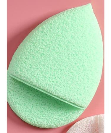 2 pieces facial sponge cleansing sponge drop shape deep cleansing and thickening peeling massage face