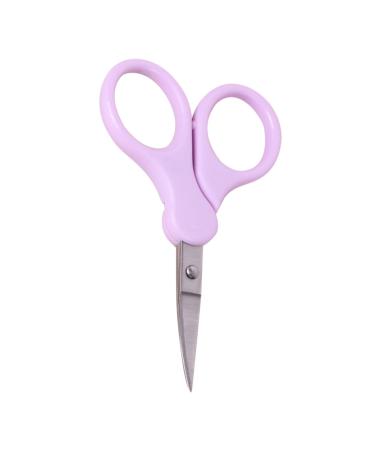 NOLITOY Mustache Trimmer Metal Scissors Small Scissors Beauty Facial Hair Scissors Shears for Eyebrow Scissors for Eyebrow Brow Trimmer Women's Make up Eyebrow Scissors Stainless Steel