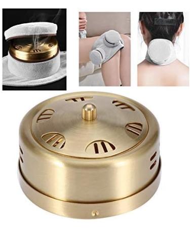 Moxa Stick Burner - Portable Copper Acupuncture Moxa Box for Pain Relief | Body Care Tool for Belly Waist Hip & Back - Buy Online on SooperMarket.com
