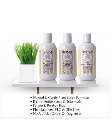 TotLogic Sulfate Free Bubble Bath with Calming Lavender - 8 oz | Kids & Baby Safe, Natural, Gentle & Hypoallergenic | Rich in Antioxidants & Botanicals | No Parabens, Phthalates, or Sulfates - Buy Online on SooperMarket.com