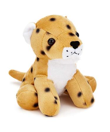 Zappi Co Children's Soft Cuddly Plush Toy Animal - Perfect Perfect Soft Snuggly Playtime Companions for Children (12-15cm /5-6") (Cheetah)