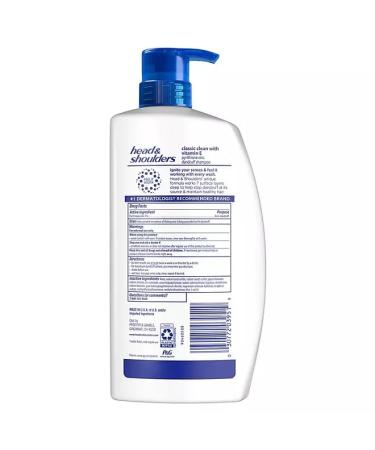Buy Head & Shoulders Anti-Dandruff Shampoo with Vitamin E - Classic Clean 38.8 fl oz | International Shipping Available - Buy Online on SooperMarket.com
