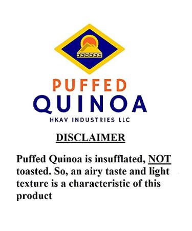 Puffed Quinoa 1.5 lb - Organic & Kosher Certified, High Protein, Vegan, Gluten Free, No GMOs | Ready to Eat - Buy Online on SooperMarket.com