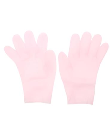minkissy 3 Pairs Moisturizing Gloves Hands Night Mittens Exfoliating Glove Gloves Overnight Night Gloves Cream Gloves Softening Grade Anti-Wrinkle Gloves Spa Sebs Pink