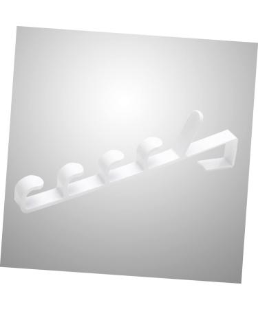 Cabilock 4 Pcs Towel Hooks Hanging Rack Multifunction Door Hanger 2pcsx2pcs Whitex2pcs - Buy Online on SooperMarket.com