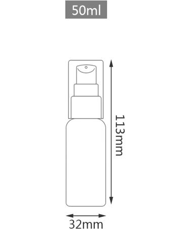 ZEOABSY 12 Pieces 50 ml Transparent Lotion Bottles with Black Pump 50ml Empty PET Plastic Lotion Pump Bottle Cosmetic Gel Travel Container for Cosmetic Make up Cleaning + 2 x Funnel Transparent 50 ml - Buy Online on SooperMarket.com