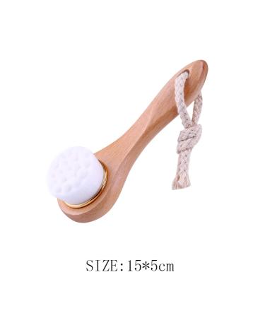 1PC Bamboo Charcoal Facial Cleansing Brush - Manual Pore Exfoliation & Makeup Removal - Buy Online on SooperMarket.com