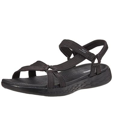 Skechers Women's On-The-go 600-Brilliancy Sport Sandal 8 Black