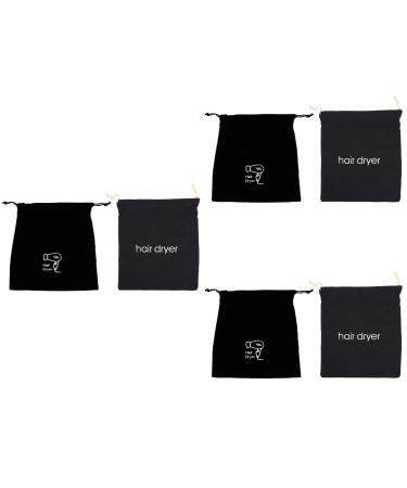 Beavorty 6 Pcs Hair Dryer Storage Bag Duffel Bags for Traveling Hair Dryer Drawstring Hotel Storage Bag
