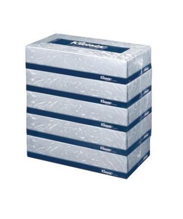 Kleenex(R) 2-Ply Facial Tissue, Flat,100 Count (Pack of 5) 100 Count (Pack of 5) White