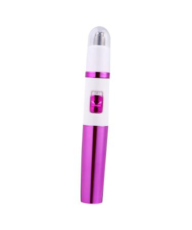 Housoutil 1pc Nose Hair Trimmer Battery Nose Hair Shaver Face Hair Razor Face Epilator Hair Remover Nose Hair Epilator Nose Hair Razor Electric Facial Hair Trimmer Pen Shape Trimmer 12X2X2cm Rosy