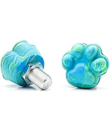 Nezylaf 2 Pack (Cat Paw) Roller Skate Toe Stops 82A PU Jam Plugs - Blue&Green - Buy Online on SooperMarket.com