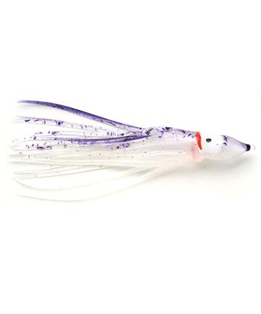 P-Line Sunrise Spatterback Squid Clear Glow/Purple 4.5"