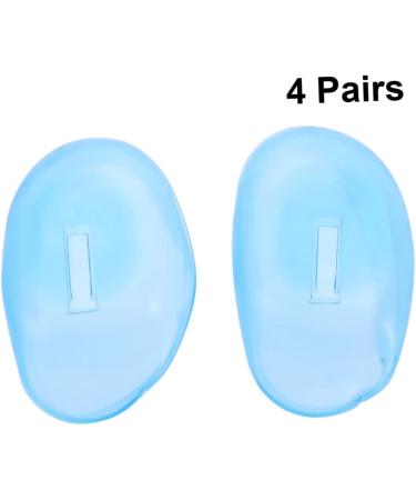 FOMIYES 4 Pairs Ear Plugs Ear Cover Salon Ear Heat Protector Hair Salon Ear Caps Ear Shower Cap Blue Hair Toner Hair Dye Accessories Hair Dye Tools Dye Silicone Ear Water Proof Shield - Buy Online on SooperMarket.com