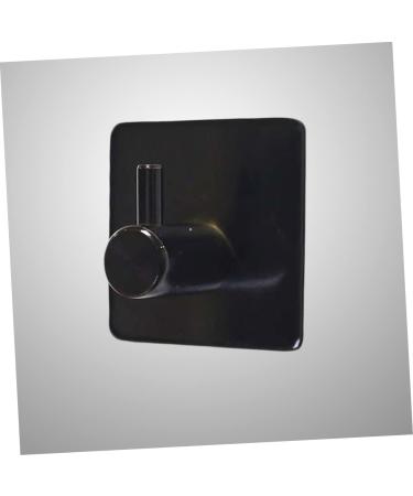 Alipis Mount Black Single Waterproof Robe Towel Steel Hanger Hook Clothes for Wall Hooks Stainless Kitchen medium Black - Buy Online on SooperMarket.com