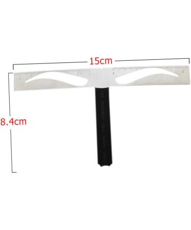 Gogogmee 1pc Eyebrow Tools Eyebrow Shapes Stencil Brow Stencils Template Positioning Ruler Stainless Steel Size 1 As Shown - Buy Online on SooperMarket.com