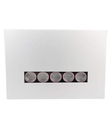 Nail Storage Box Delicate and Durable Rose Gold and Silver Color Protable Tocarry Nail Tip Box 35 Slots for Home Travel for Beloved Little(A set of 35 grids in rose gold + silver outer box)