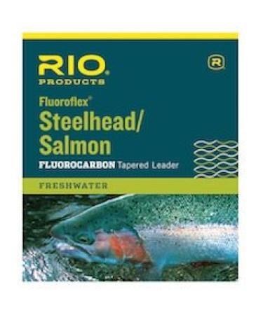 Rio Fishing Products Fluoroflex Steelhead/Salmon Fluorocarbon Leader, 9ft - 3 Pack 9ft - 12lb - 3 Pack