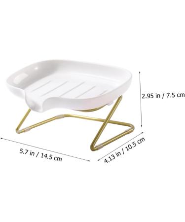 Anneome 1set Soap Drain Box Bar Soap Holder Travel Soap Holder Soap Drainer Soap Drip Kitchen Soap Rack Soap Case Ceramic Travel Container Sink Soap Holder Draining Soap Drain Rack Pp Tray - Buy Online on SooperMarket.com