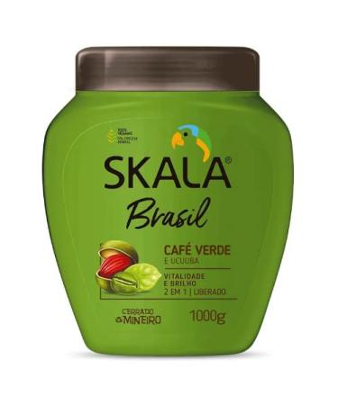 Skala - Brasil - Creme de Tratamento Caf  Verde e Ucuuba 1 Kg - (Green Coffee and Ucuuba Treatment Cream Net 35.27 Oz)