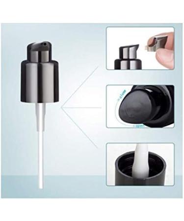 10Pcs 410/20mm Black Foundation Pump Top Plastic Replacement Cosmetic Makeup Tool with Rotate Lock and Cover for Fix Fluid Foundation Lotion Essence - Buy Online on SooperMarket.com