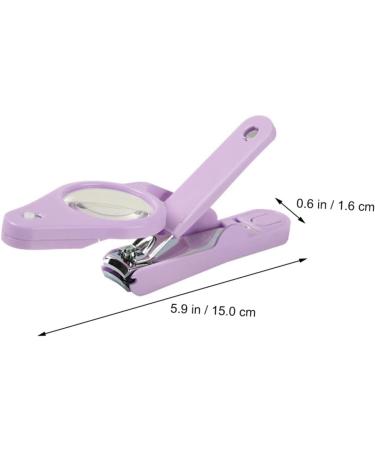 minkissy 1pc Nail Clippers Puppy Nail Illuminated Nail Clipper Cuticle Clippers Toenails Clippers Manscape Trimmer for Men Toenail Clipper Stainless Steel Japan Miss Magnifier Purple 15*4.5*1.6cm Purple - Buy Online on SooperMarket.com