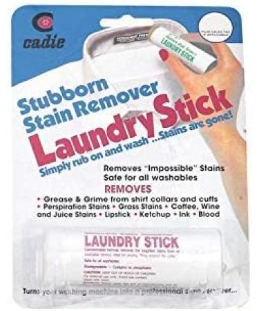 Laundry Stain Remover Stick | Pre Wash Spot Cleaner for Cotton, Wool, Synthetics | Easy Removal of Grease, Blood, Coffee, Ink, Lipstick, Wine, Grass, Soil | Clean On-The-Go by Cadie (1 Pack) - Buy Online on SooperMarket.com