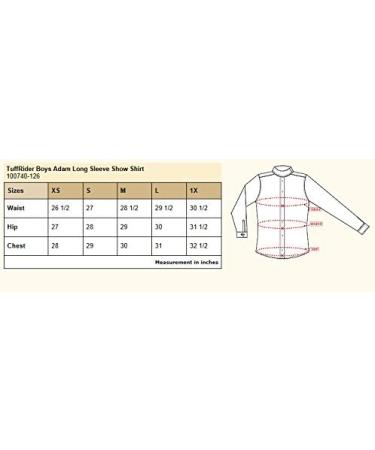 TuffRider Adam Boys Longsleeve Show Shirt - White, Size S (Medium) - Buy Online on SooperMarket.com