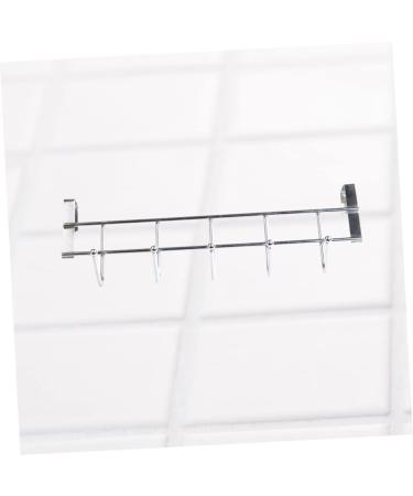 Cabilock Stainless Steel Hooks Door Back Hook Coat Hanger Doors and Windows Tables and Chairs medium Silver - Buy Online on SooperMarket.com