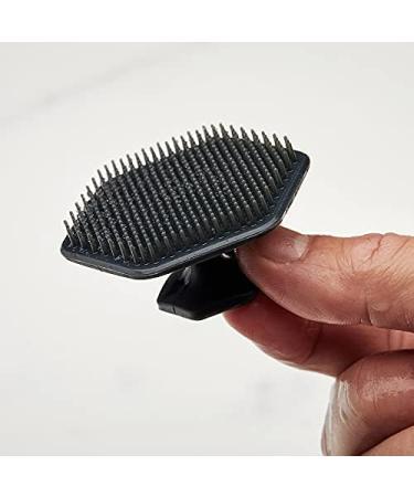 Tooletries Ultimate Scrubber Set - 2x Scrubbers & Holders - Silicone Organizer for Shower & Bathroom - Silicone-Grip Technology - Charcoal - Buy Online on SooperMarket.com